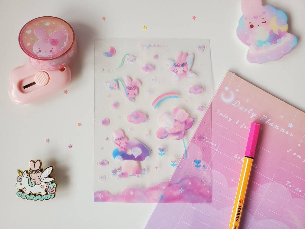 Pico in Space Sticker Sheet | Cute Starry Sticker Sheet | Cute Blue ...