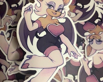 Rood: vinylsticker van 6 inch