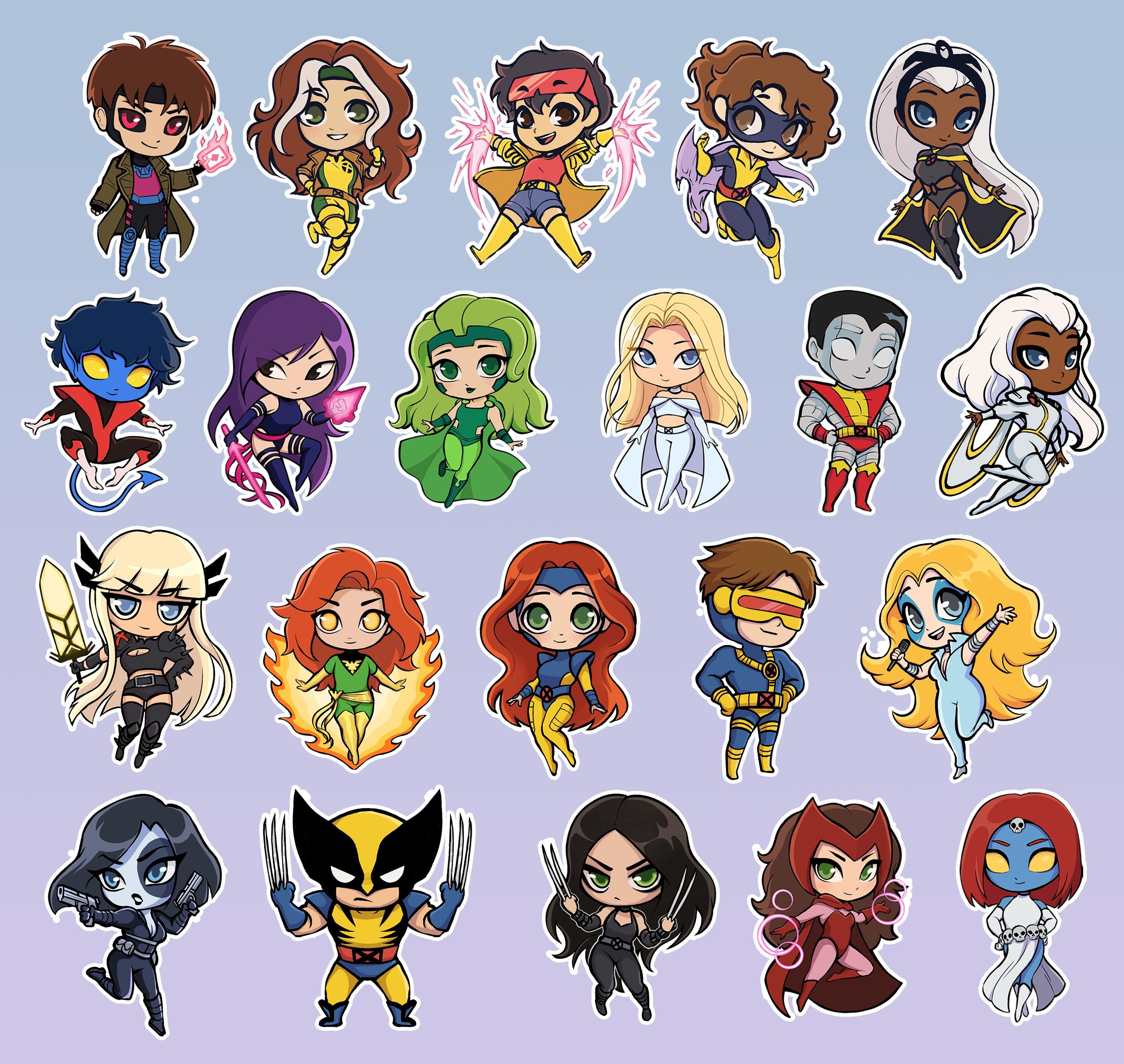 X-Men keycharms