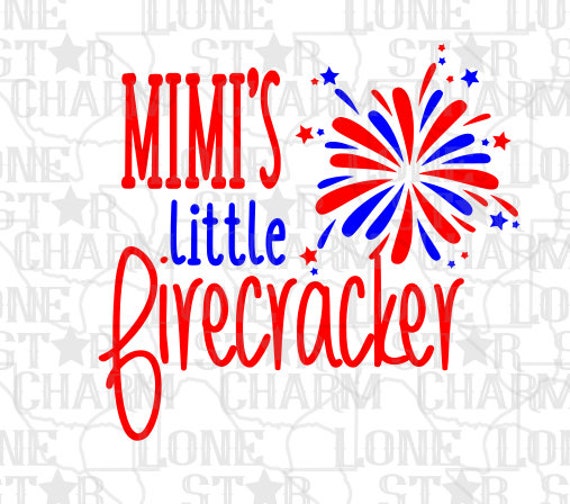 Mimi S Little Firecracker Svg Only Etsy