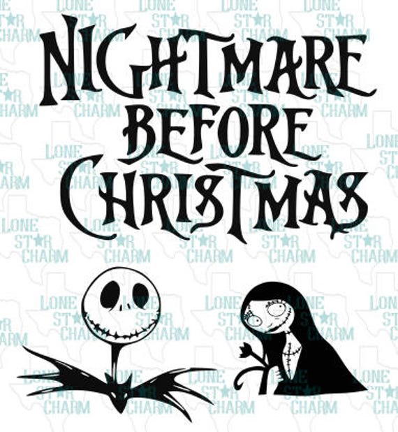 Nightmare Before Christmas SVG Set 3 Images | Etsy