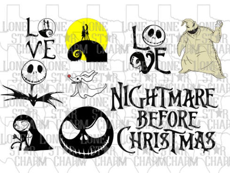 Download Nightmare Before Christmas Full Bundle SVG Set | Etsy