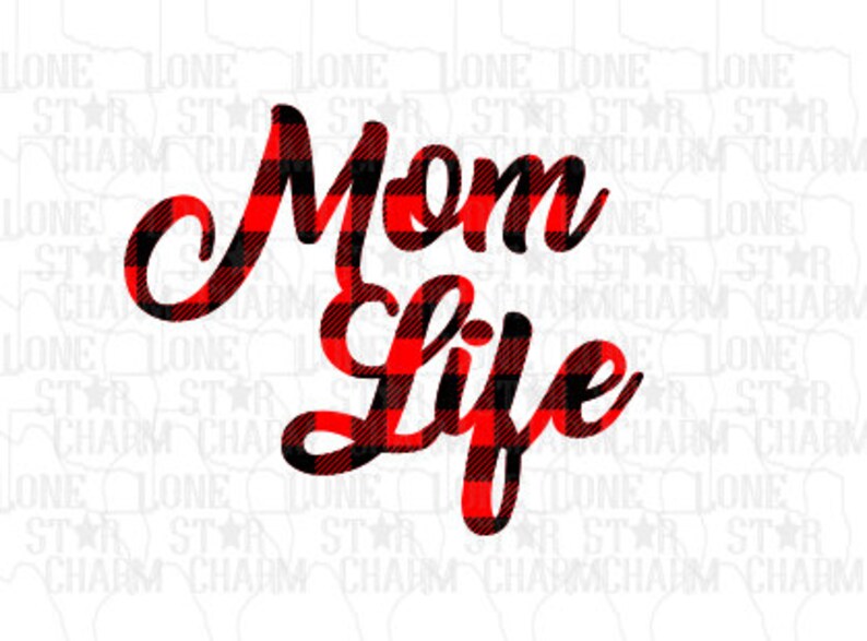 Download Mom Life Buffalo Plaid SVG 2 layers | Etsy