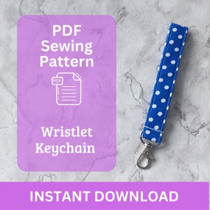 Fabric Wristlet Sewing Pattern. Instant Download PDF Pattern. Beginner Friendly. Easy to Sew Gift. Written Pattern with photographs.
