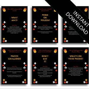 25 Las Vegas Casino Themed Hen Party games Bachelorette games multipack bundle multibuy hen night special offer value pack bachelorette game