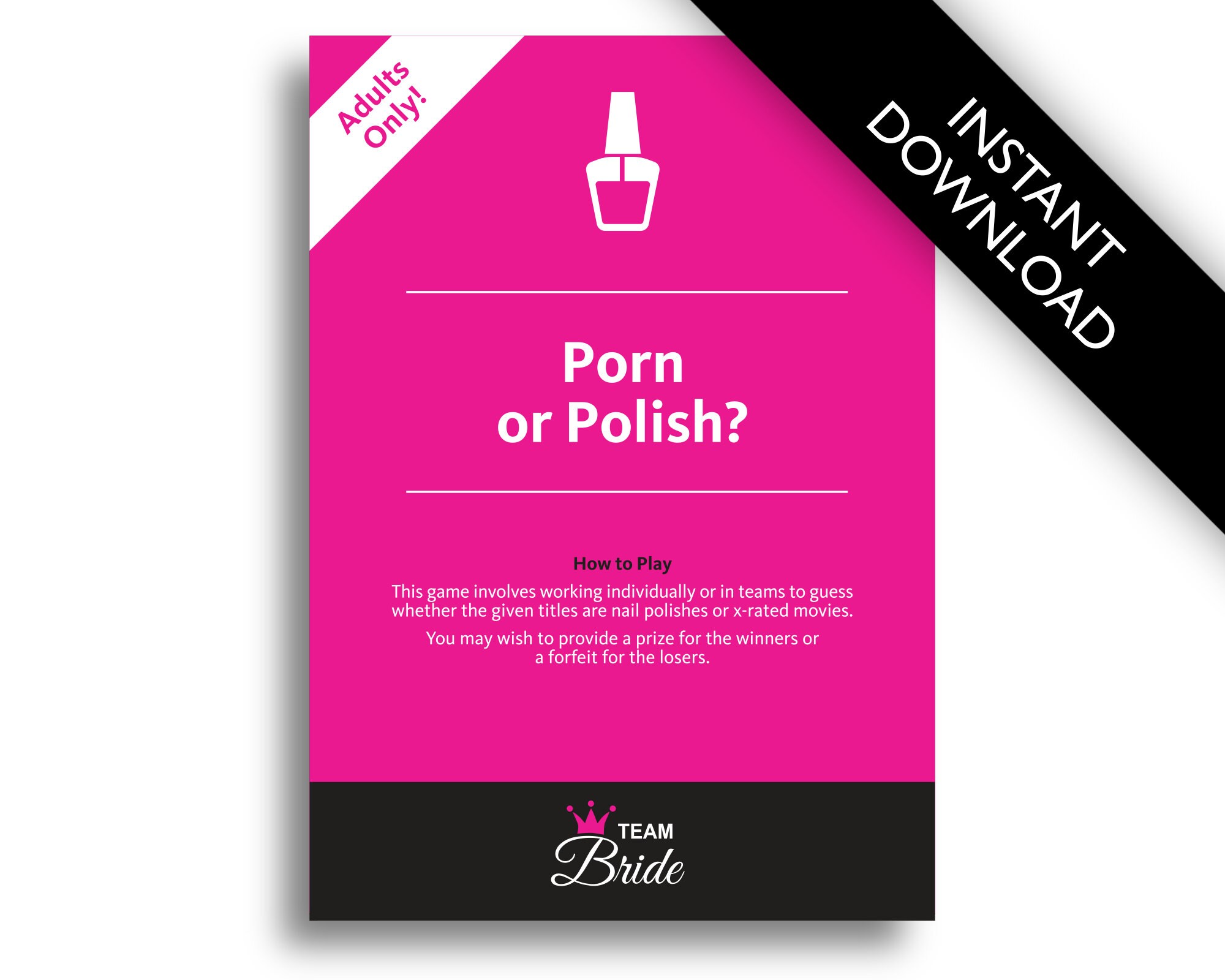 Download Play Porn - Porn or Polish Hen Party Game With Detailed Answer Sheet Hen - Etsy New  Zealand