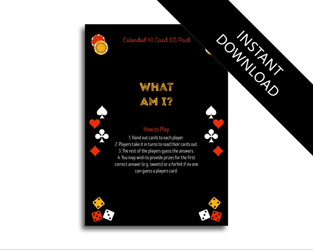 What Am I? Las Vegas Casino Themed Riddle Based Innuendo Hen Party Game ...