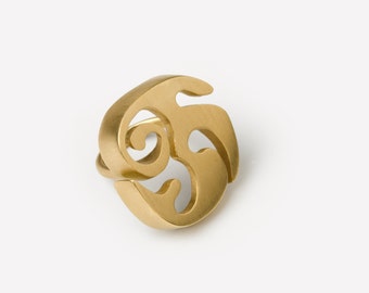 Anillo de oro 18 Kt cepillado