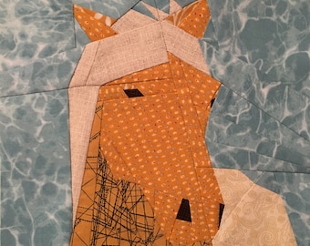 Icelandic Horse Paper Pieced Pattern PDF with Instructions