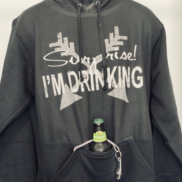 Beer Holder Hoodie Etsy