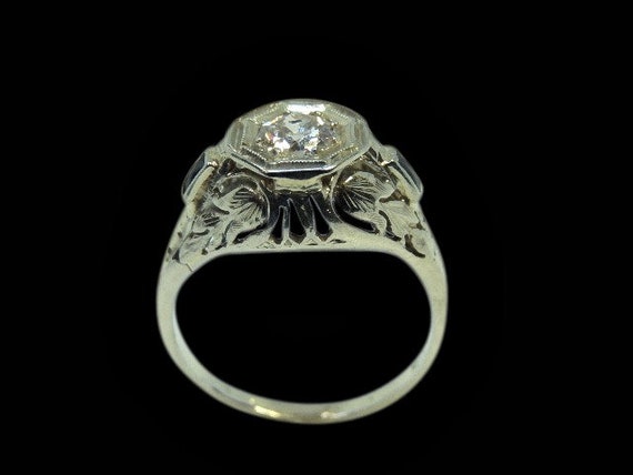 ANTIQUE DIAMOND RING 7190SAS116 - image 2