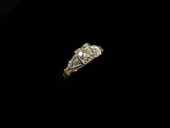 ANTIQUE DIAMOND RING 7025B174V - image 2