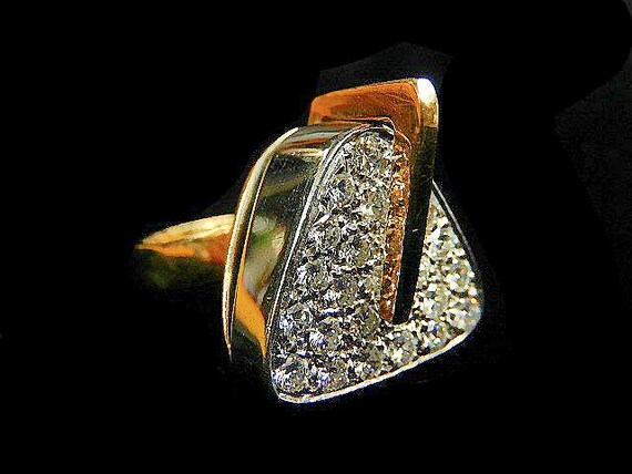 GEOMETRIC DIAMOND RING - 3797B2092V - image 5