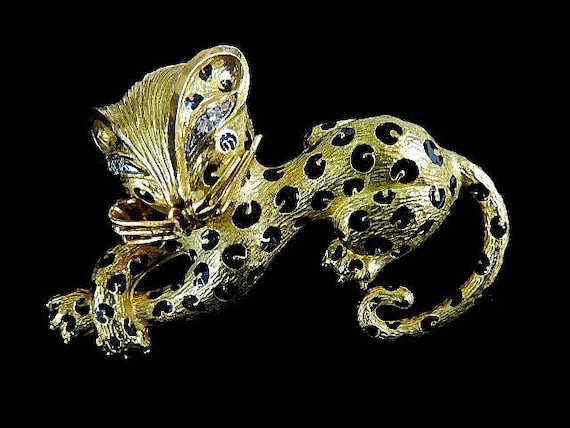 DESIGNER LEOPARD BROOCH - image 3