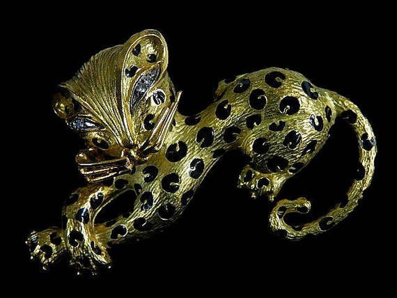 DESIGNER LEOPARD BROOCH - image 2