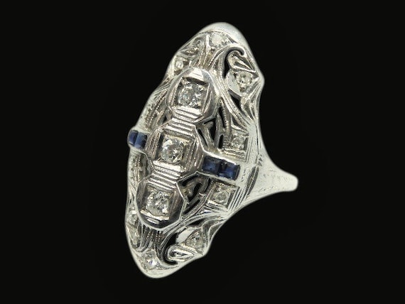 EDWARDIAN DIAMOND RING 7184SAS114 - image 1
