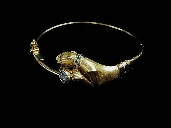 PANTHER DIAMOND BANGLE #5499DG190A