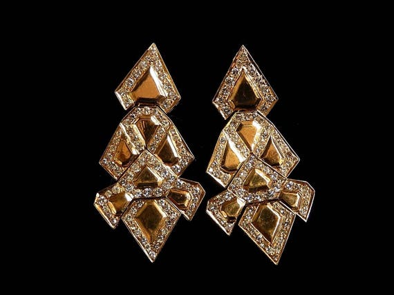 CHANDELIER DIAMOND EARRINGS - 1032JA1368