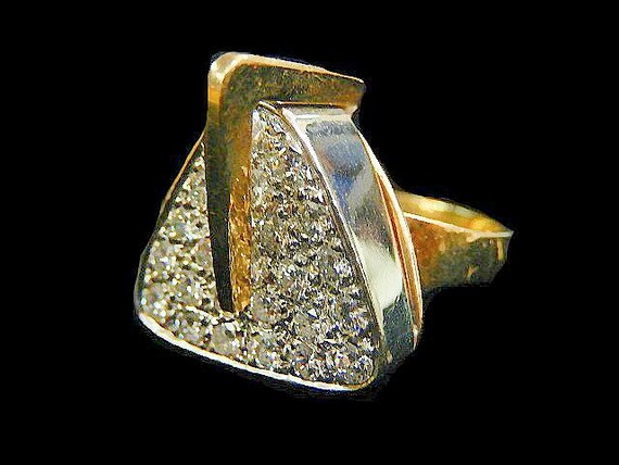 GEOMETRIC DIAMOND RING - 3797B2092V - image 2