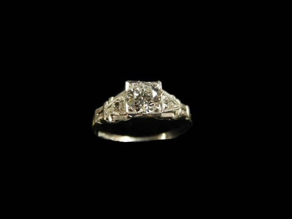 ANTIQUE DIAMOND RING 7025B174V - image 4