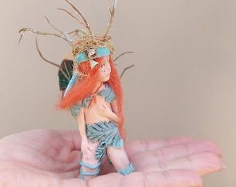 OOAK - Fairy - Fairy doll  for collectors and fairy lovers - Forest fairy - Fairygarden fairy