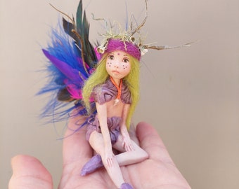 OOAK - Fairy - Fairy doll for collectors and fairy lovers - Forest fairy - Fairygarden fairy