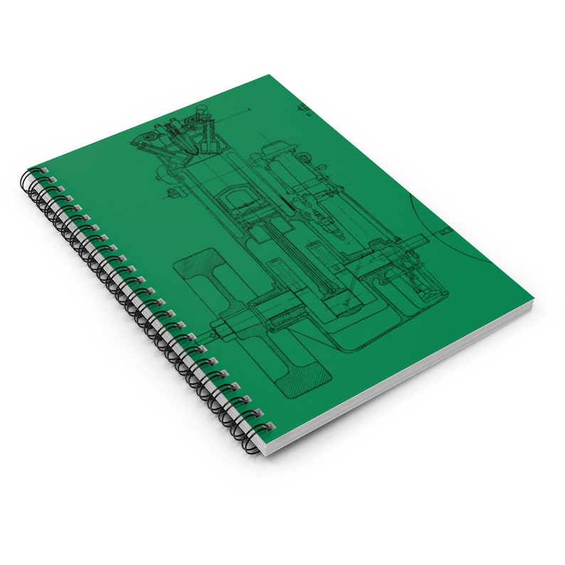 Engineer Engineering Schematic Drawing Spiral Notebook Ruled Etsy