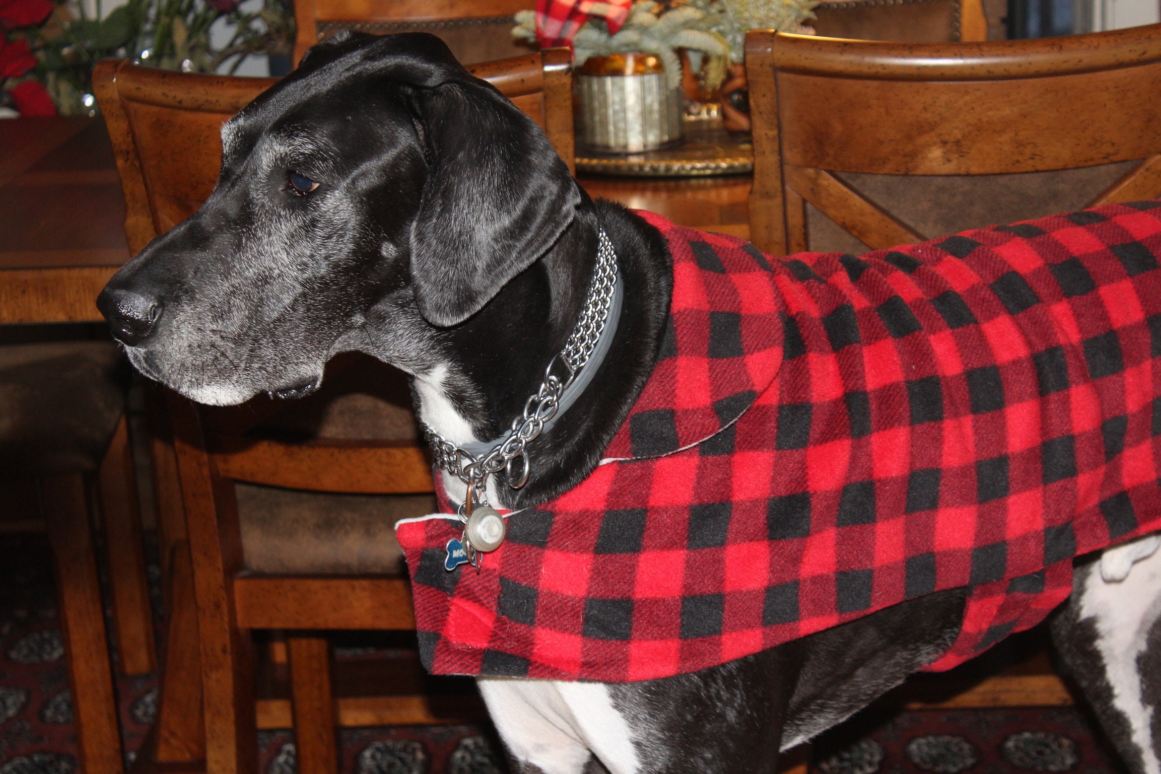 Custom made Dog coat fleece dog coat dog winter coat large dog