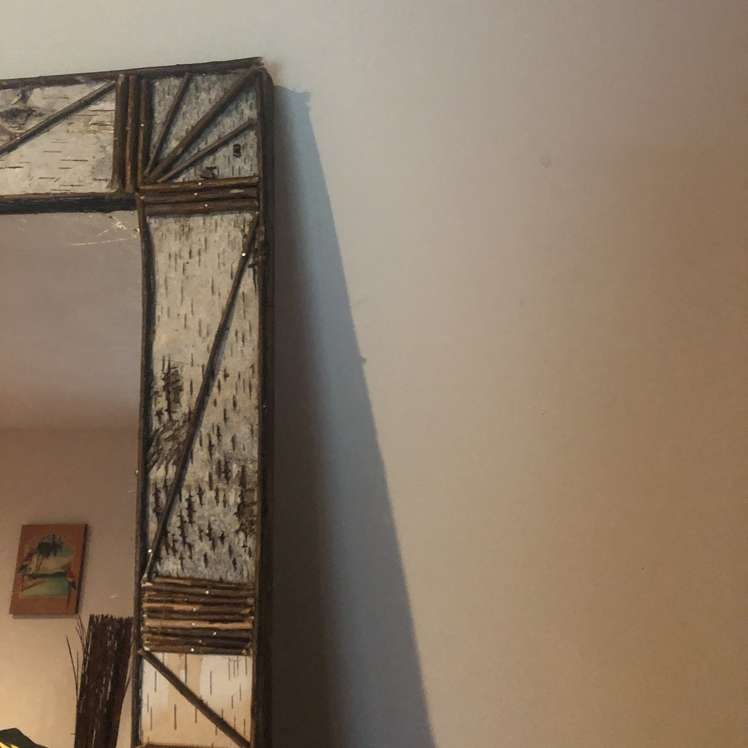 Cabin mirror lodge mirror birch mirror wooden mirror natural