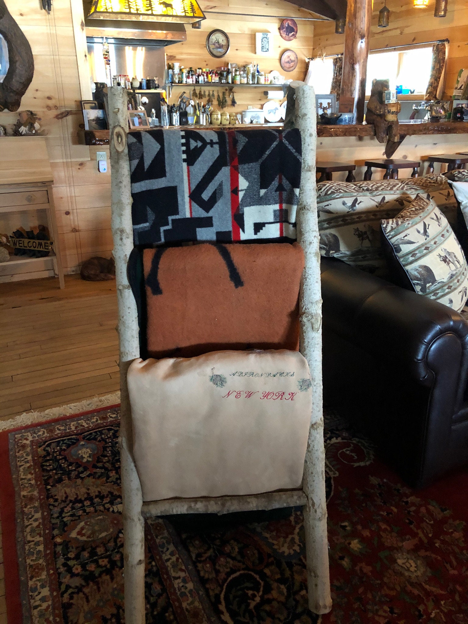 Birch blanket ladder hotsell