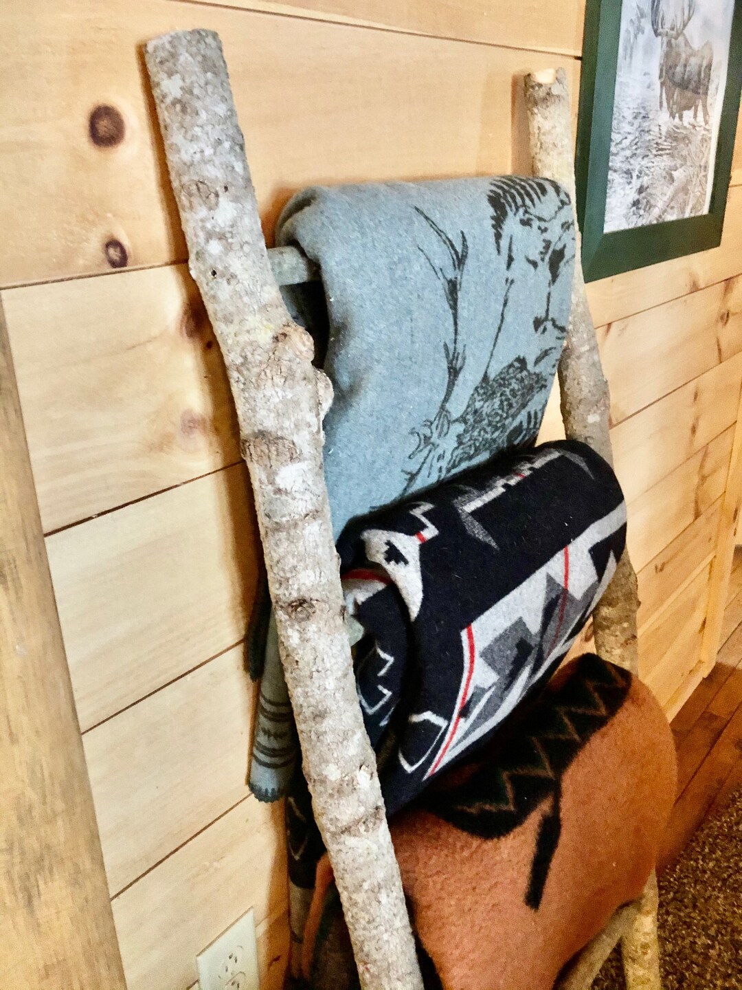 Rustic Blanket Ladder Blanket Ladder Ladder for Blankets Etsy