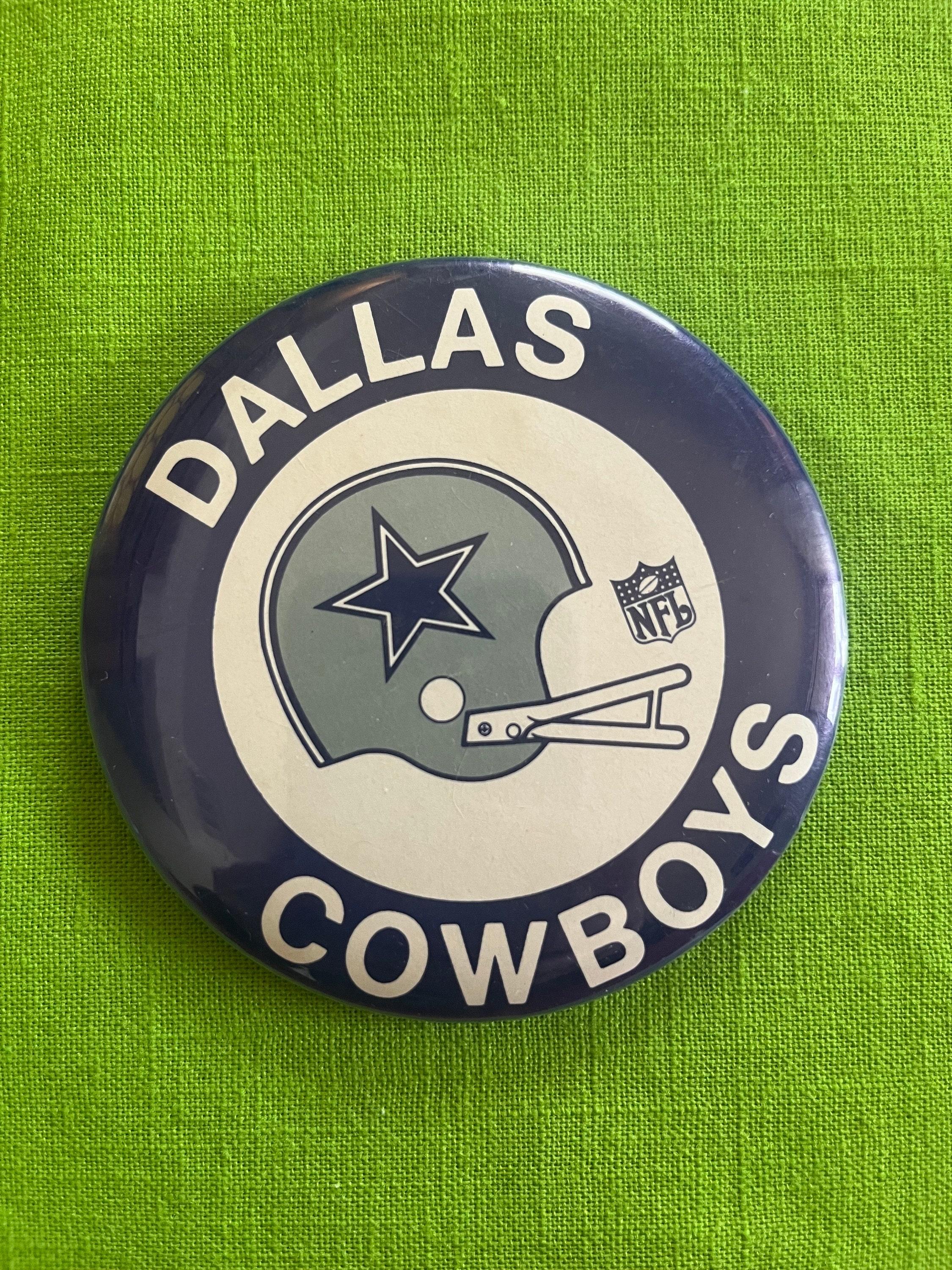 Dallas Cowboys, Badge ID Holder, Fabric Covered Button Badge ID