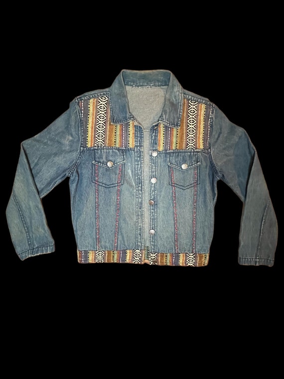 90s Womens Western Denim Jacket