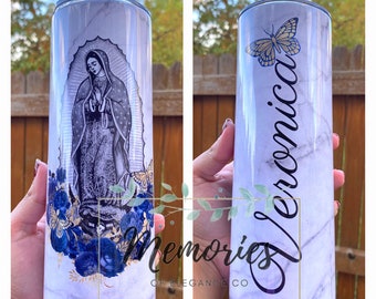 Virgen De Guadalupe Skinny Tumbler