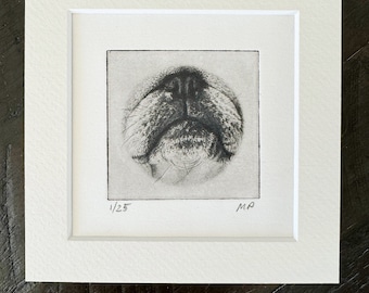 Decorazione da scrivania a forma di carlino, mini ritratto di cane, regalo per amanti degli animali.