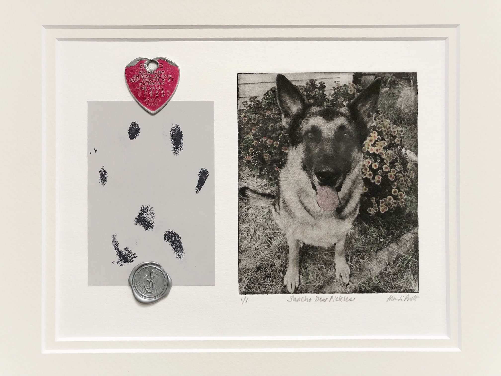 Dog Memorial Collage. Dog Sympathy Gift. Pet Portrait.For Pet Etsy