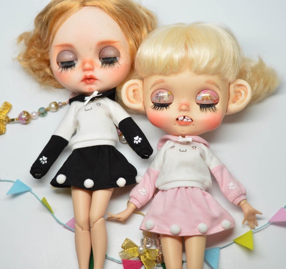 Kitty Outfit for Blythe// Blythe Clothes// Pullips// Azone// Licca OMD A86