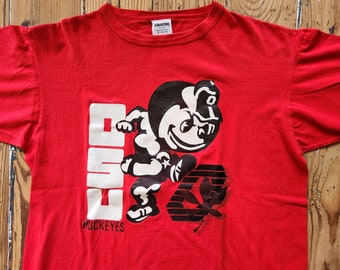 Vtg Ohio State Buckeyes T Shirt | Vintage Retro 80s 90s Starter USA | Adult Large XL | Tuff