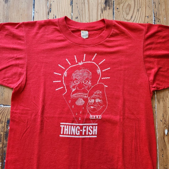 Vtg 80s Frank Zappa Thing Fish Shirt Band Tour | … - image 1
