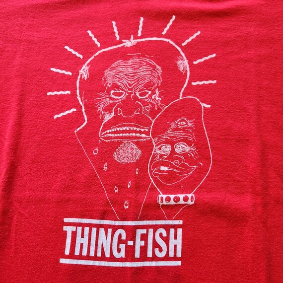 Vtg 80s Frank Zappa Thing Fish Shirt Band Tour | … - image 5