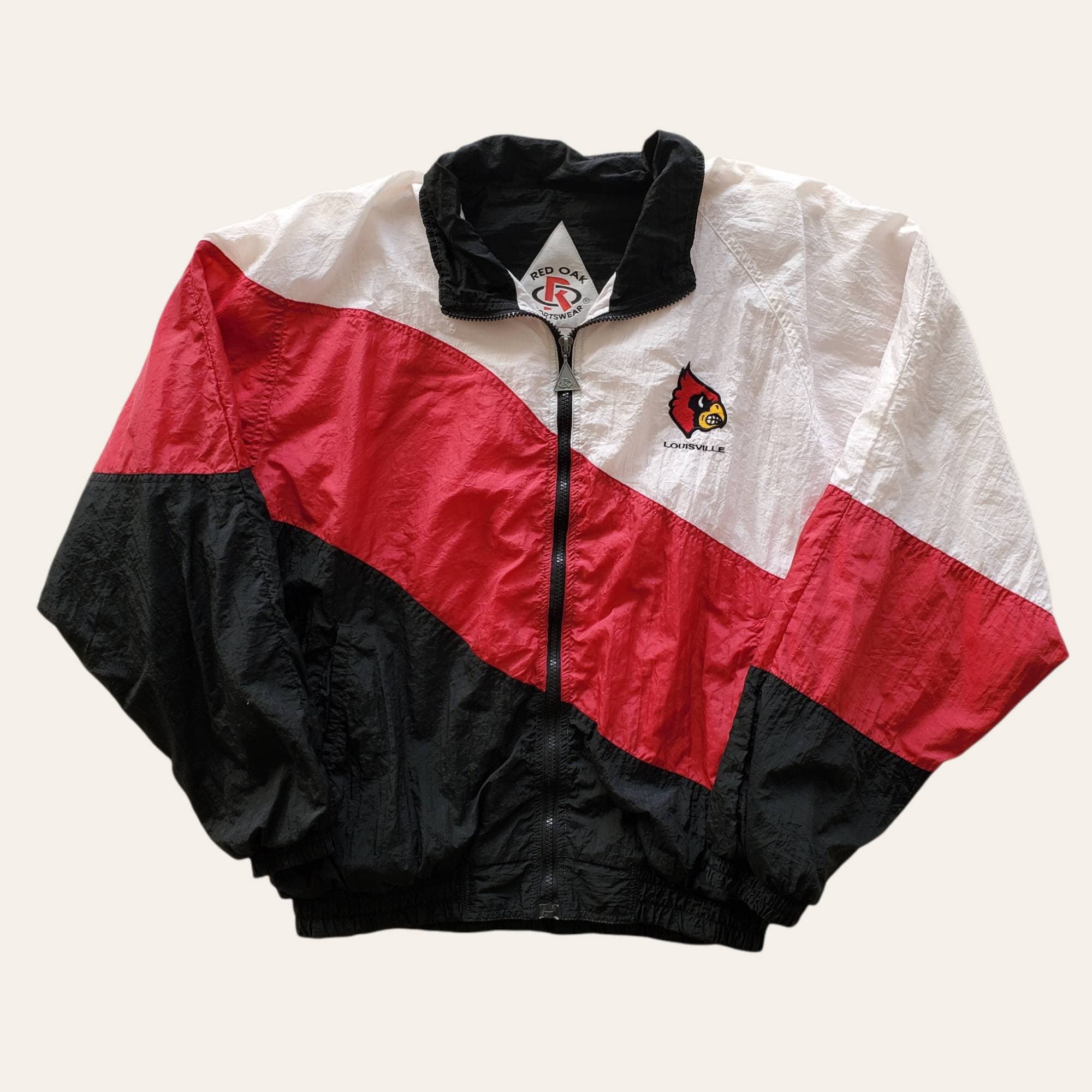 Vtg 90s Louisville Cardinals Windbreaker Jacket Vintage -  Finland