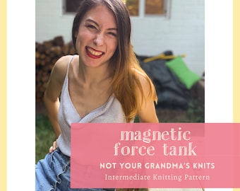 STRICKMUSTER* Magnetic Force Tank-Muster, Strick-Tank-Top-Muster