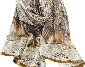 Women's Silky Dress Scarf Shawl Wrap Lightweight Formal Evening Fashion Stole