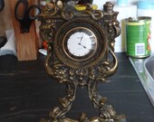 ultra rare bronze fireplace RAKETA quartz ракета кварц Table quartz clock Raketa Petrodvorets Watch Factory second half of the 1980s