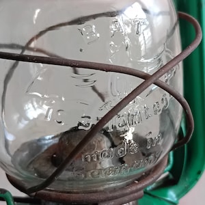 embossed glass rare BAT Model No. 158 ,vintage kerosene lantern, camping, german made,rustic ,vintage gas lamp,collection,rare,gift,1950s