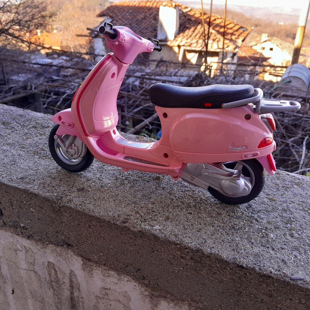 Barbie Vespa Vehicle W Barbie Scooter Etsy