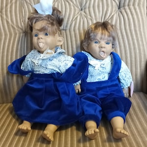 Spanische seltene und coole Menge zwei Puppe JUMACO munecas, lustige beängstigende nicht Standardpuppe