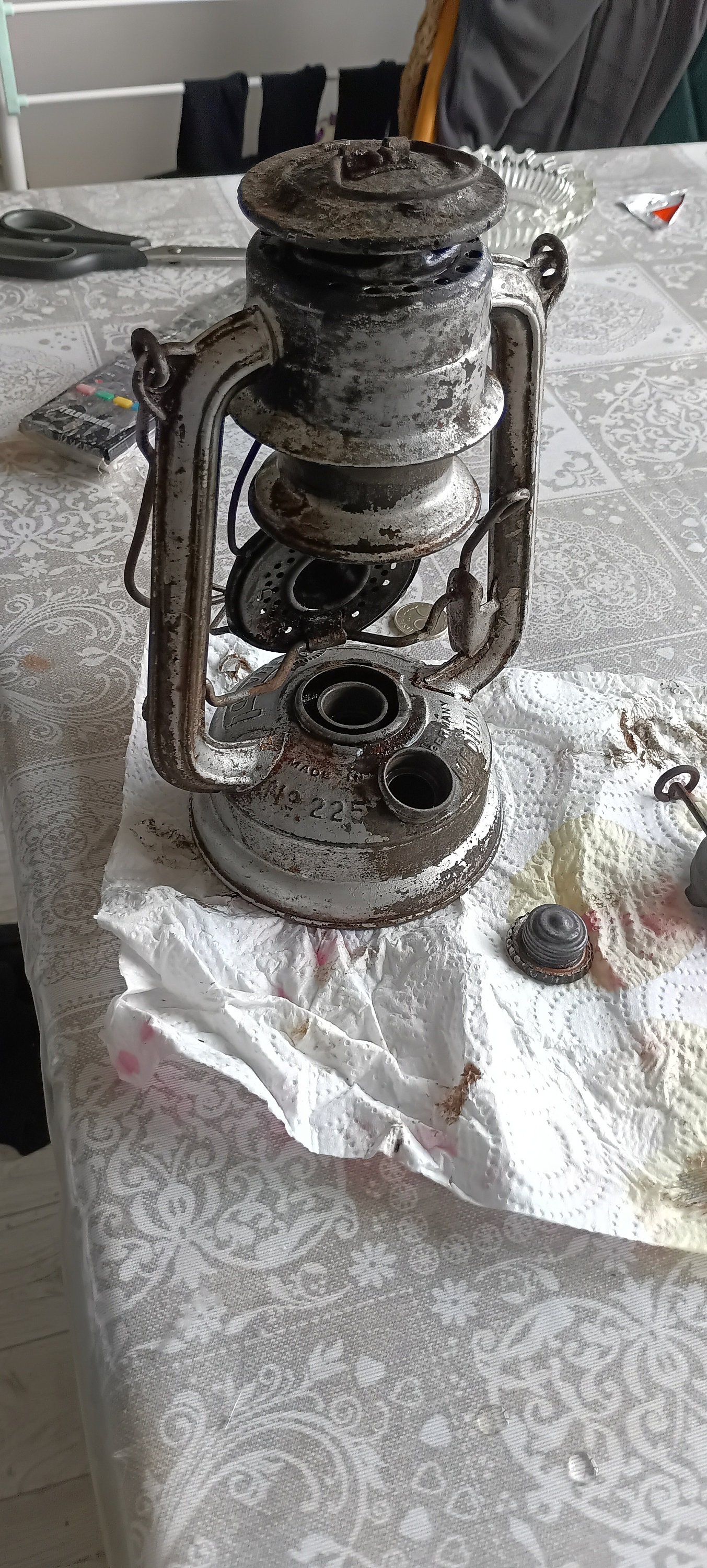 FEUERHAND 225 MEDIUM Early Light Silver Version Lantern