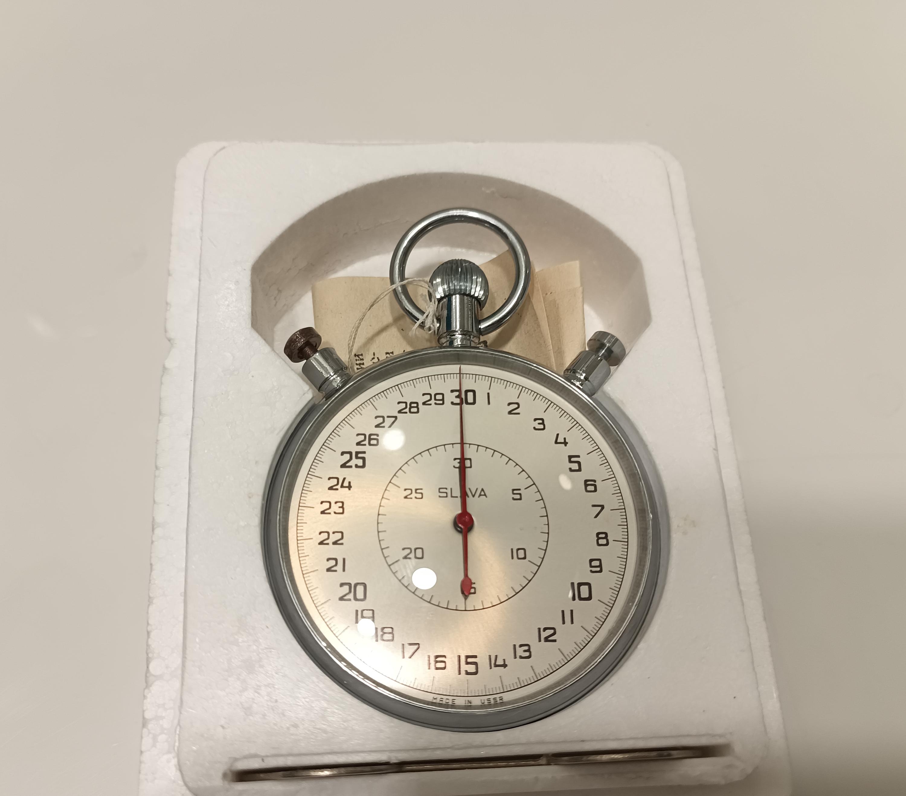 Chronomètre De Poche Soviétique SLAVA Vintage - Mécanique à Remontage - Année 1870s