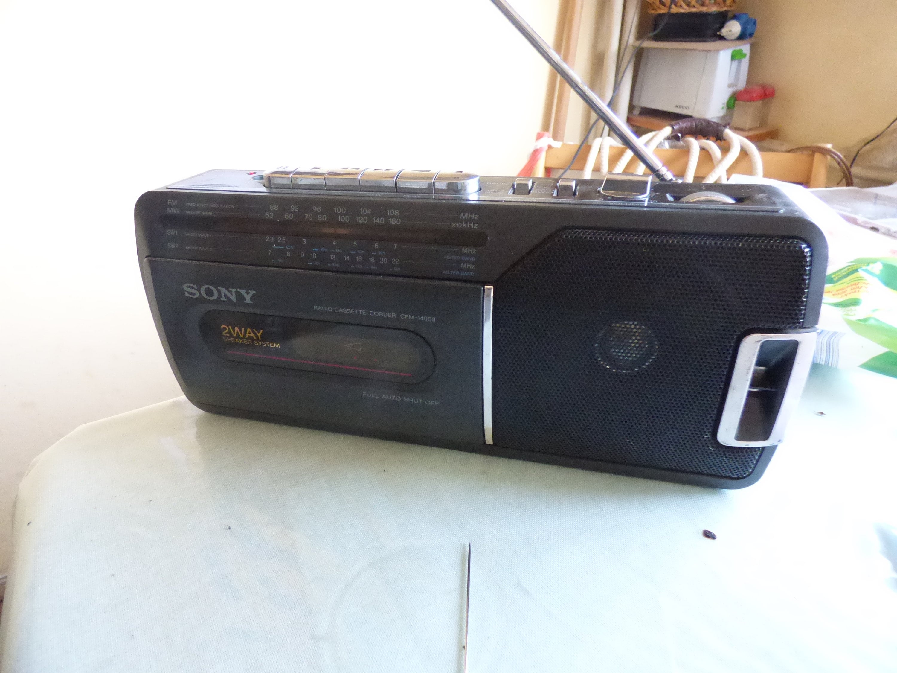 SONY ( CFM-140 II ) AM/FM Radio with Cassette Player & Recorder / AC & -  electronics - by owner - sale - craigslist